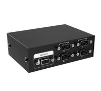 Bosiyrggrl RS232 Switch 4 in 1 Out RS232 Serial DB9 Pin Switcher 4x1 for PC Console Printer Sharing Selector Controller