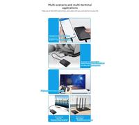 Bosiyrggrl Serial Port Hard Disk Box SSD Solid-State 2.5" with USB 3.1 for PC Laptop Support Up to 6TB, Fits 7mm/9.5mm SSD/HDD