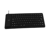 Bosiyrggrl Silicone Mute Soft Keyboard 85-Key Computer Keyboard USB Wired Keyboard Portable Laptop Pc Folding Waterproof Keyboard