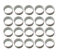 Bosiyrggrl Silicone Racket Grip Badminton Tennis Racket Sealing Ring Sweat-Absorbent Belt Fixed Silicone Ring White