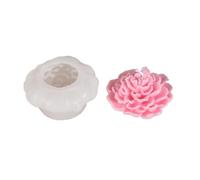 Bosiyrggrl Simulation Lotus Candle Silicone Mold Blossom Flower Soap Fragrance Ornaments Making Chocolate Cake Decor Gift Easy Install,D