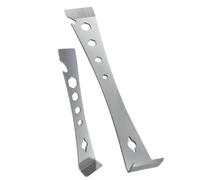 Bosiyrggrl Stainless Steel Mini Crowbar with Multiple Functions 2pcs Flat Pry Bar Scraper Set