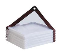 Bosiyrggrl Tarp Waterproof - Clear Heavy Duty Tarps, Outdoor Transparent Cover Easy to Use 2x4m