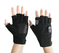 Bosiyrggrl Thermal Hand Warmer Gloves Fingerless Design USB Rechargeable for Outdoor Windproof Heating for Winter Cycling Running