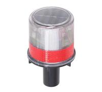 Bosiyrggrl Traffic Lights Solar Powered LED Strobe Light 300m Distance for Boat Traffic Construction Roadblock