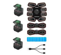 Bosiyrggrl Trainer Muscle Stimulator EMS Muscle Stimulator Electric Abdominal Muscle Toner with 10 Modes & 20 Intensities for Abdominal/Arm/Leg/Hip Training