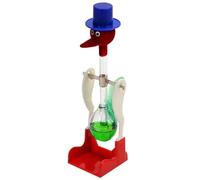 Bosiyrggrl Transparent Drinking Bird with Fluid Motion Balance Drink Water Bird Non-Stop Kids Educational Toys, Easy Install Easy to Use C