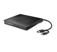 Bosiyrggrl USB 3.0 External DVD CD-ROM RW Drive Enclosure 5Gbps High-Speed 12.7mm Optical Drive Case for Laptop Desktop Black