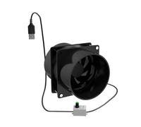 Bosiyrggrl USB Adjustable Speed Fan Smoke Absorber ESD Fume Extractor Fan Pipe Duct Exhuast Fan Pipe Ventilation Fan