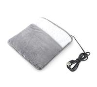Bosiyrggrl USB Rechargeable Electric Foot Heating Pad Soft Plush Washable Foot Warmer Heater Winter Household Warming Improve Sleep Quality