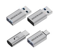 Bosiyrggrl USB to Type-C Data Shielding Adapter Protects Privacy and Blocks Data USB Data Blocker Security Adapter Security