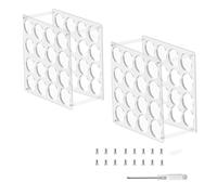 Bosiyrggrl Vinyl Roll Storage Rack Sturdy Acrylic Vinyl Roll Holder Organization Multifunctional Craft Art Gift Wrap Storage 32hole