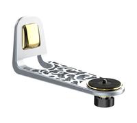 Bosiyrggrl Wall Mount Projector Stand Sturdy Aluminium Alloy Metal Bracket Multi-Angle Compatible with Most Projectors Silver Gray