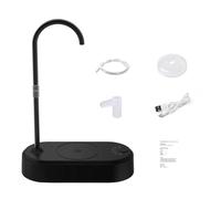 Bosiyrggrl Water Bottle Pump Desktop Electric Water Dispenser Type-C Charging Portable Automatic Desktop Water Pump Black