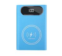 Bosiyrggrl Wireless DIY Shell 21700 Battery Storage Box Quick Charge 22.5W Detachable Power Bank Case Without Battery 22.5W QC4/QC3.0/QC2.0 LCD Display DIY Power Bank Case C