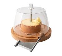 BOSKA Cheese Curler with Dome Amigo - Tete de Moine Curler - Including Dome - Original Cheese Curler - Girolle Curler - Cheese Flower - Wooden Base