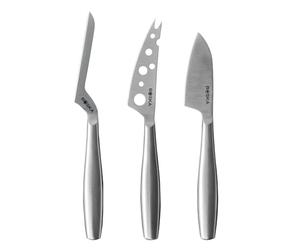 BOSKA Cheese Knife Set Copenhagen - Cheese Knife - Cheese Knives for All Types of Cheese - 3 Pieces for Soft, semi-Soft and Hard Cheeses