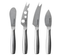 BOSKA Cheese Knives Copenhagen - 4 Cheese Knives - Small Cutlery - for All Types of Cheese - Butter Knife - Stainless Steel - Silver - Dishwasher Safe