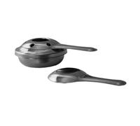 Boska Fondue Set/Includes Gas Burner/Stainless Steel/for Cheese and Chocolate Fondue/Silver