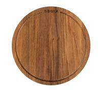 BOSKA Pizzaplank Friends S/Oak Serving Board/Pizza, Tapas and Other Food/Brown / ⌀ 9.4"