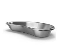 Bosky Stainless Steel Large Kidney Tray 12" inch Emesis Basin 40 oz Reusable Metal Kidney Bowl Dish for Solid dressings