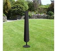 Bosmere All-Weather Extra Large Parasol Cover with Zip, Charcoal