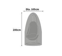 Bosmere All-Weather Hanging Chair Cover, 100% Waterproof, UV Protected, Heavy Duty 600D Oxford Fabric, L105 W105 H200cm, A506C