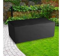 Bosmere All-Weather Rectangular Table Cover 6 Seat Black L170Cm W94Cm H71Cm Waterproof Uv Protected Heavy Duty 6 Year Guarantee