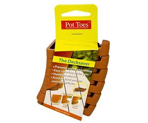 Bosmere Pot Toes, Terra-cotta (Pack of 6)
