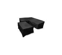 Bosmere Protector 6000 | Medium L Shaped Dining Cover - Right Side Long | L 210cm W 260cm H 82cm | 100% Waterproof, UV Protected, Heavy Duty 600D