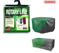 Bosmere Rotary Washing Line Cover Waterproof Airer Protector Green Black