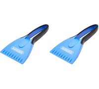 Bosmere Winter Care Windscreen Ice Scraper with Soft Grip, Multi-Coloured, W120 (Pack of 2)