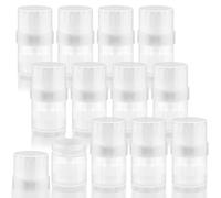 BOSMIOW 15Pcs 30g/1oz Clear Plastic Deodorant Containers,Round Twist-up Lipbalm Tubes,Refillable Cosmetic Containers for Homemade Solid Perfume,Lotion Bar,Chapstick,Crayon