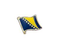 Bosnia and Herzegovina Flag Floating Pin - Bosnian - Flags - Quality Finish - Pin - Pin - Badge - Pins Europe, One Size, Alloy Steel