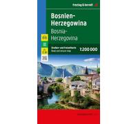 Bosnia-Herzegovina: Road and Leisure map
