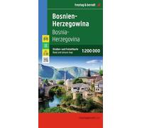 Bosnia-Herzegovina: Road and Leisure map