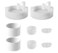 BOSOIRSOU 8pc Silicone Cup Accessories, Leakproof Seal Kit for 40oz Tumbler, Including Dust Cup Lids, Anti-Slip Covers, Square & Round Plugs