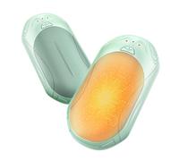 BOSONER Electric Hand Warmers Rechargeable: 2 Pack 6000mAh USB Hand Warmer Reusable - Portable Pocket Heater Electronic Handwarmers - Tech Gifts for Women Men (Apple green, One Size)