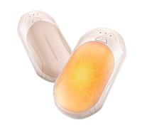 BOSONER Electric Hand Warmers Rechargeable: 2 Pack 6000mAh USB Hand Warmer Reusable - Portable Pocket Heater Electronic Handwarmers - Tech Gifts for Women Men (Beige, One Size)