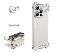 BOSONS New AlloyArmo Premium Case, Alloy Armor for iPhone Case, Alloyarmor Premium Phone Case, Zinc Alloy Phone Case for iPhone 13 14 15 Pro (for iphone15promax,Silver)
