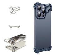 BOSONS New AlloyArmo Premium Case, Alloy Armor for iPhone Case, Alloyarmor Premium Phone Case, Zinc Alloy Phone Case for iPhone 13 14 15 Pro (for iphone13,Blue)