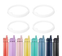 BOSORIO 4 Pack Gaskets Compatible with TAKEYA Actives Straw Lid Water Bottle 14oz 16oz 18oz 22oz 24oz 32oz 40oz, Replacement Rubber Seals Part for Straw Lid(Not for Spout Lid)