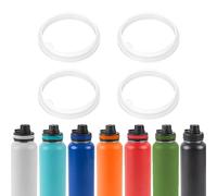 BOSORIO 4 Pack Gaskets Compatible with ThermoFlask 18oz 24oz 32oz 40oz Water Bottle with Spout Lid, Replacement O Ring Rubber Seals Part（Not for Straw Lid and Chug Lid）