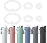 BOSORIO 6Pcs Gaskets Compatible with Ninja DW2401 Thirsti 24oz Travel Water bottle, Replacement Rubber Seal for Water Bottle Lid, Replacement Silicone Part for Ninja Travel Tumbler