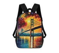 Bosphorus Bridge Istanbul Backpack, 3D Printed School Bag, School Lunch Bag, Travel Backpack, Friends Backpack, School Backpack for Girls And Boys 17inch