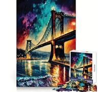 Bosphorus Bridge Istanbul Jigsaw Puzzles for Adults1000 Piece Creative Think Soothing Downtime Exact Edges Xmas Surprise (38X26CM)