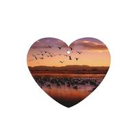 Bosque del Apache Wildlife Refuge Car Air Fresheners Cards 4 Pcs Long Lasting Car Fresheners Gifts for Men Women Auto Aromatherapy Tablets Hanging Scented Card Rearview Mirror Pendant - Lavender Scent