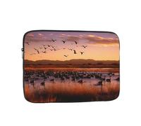 Bosque del Apache Wildlife Refuge Laptop Case 17 inch, TSA Laptop Sleeve Shockproof Protective Notebook Case Water Resistant Computer Carrying Cover Briefcase Handbags Men Women Computer Bag