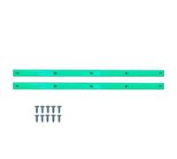 BOSREROY 2 Pcs Skateboard Rails, ABS Skateboard Grind Rail with 8 Screws, 14.4 in / 36.5 cm Plastic Rails, Anti-Collision Edge Protection for Skateboards, Longboards, Surfboards