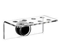 BOSREROY 8-Hole Acrylic Coral Frag Rack, Crb-M-08, Easy Adhesive Setup, Holds Coral Fragments in Aquariums